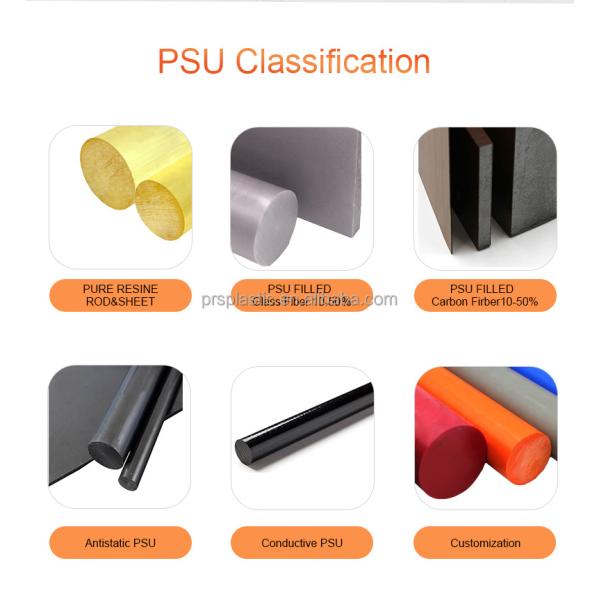 Wear Resistant Machining Polysulfone Plastic Flame Retardant PSU Sheet