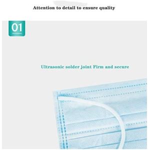 Adult 3plys Earloop Disposable Non-Medical Face Mask With Nose Bridge, Suitable