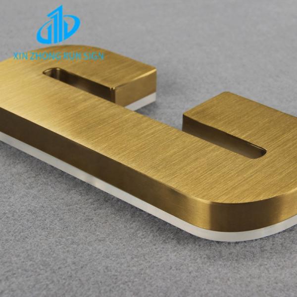Stainless steel metal Backlit letters shop company custom backlit letters
