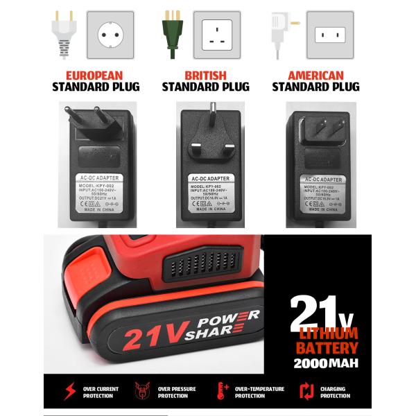 28N.M Electric Pruning Shears Cordless Branch Trimmer 15+1 Gear