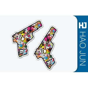 Personalized Custom Adhesive Stickers Hand Shaped With Logo Printing