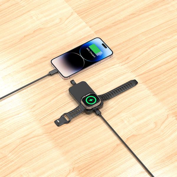 X556 Wireless Fast Apple Watch Charger 5W ABS Acrylic 78*39*13mm Black/White