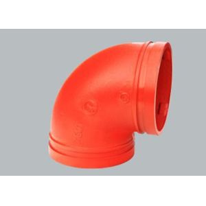 90 Elbow Grooved Couplings And Fittings PN16 With EPDM Gasket