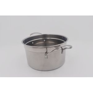 0.194cbm 4pcs Induction Stainless Steel Stock Pot With Lid