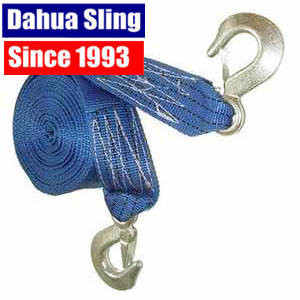China Custom Polyester Recovery Towing Straps Rope With Metal Hook , 50mm Width on sale China Custom Polyester Recovery Towing Straps Rope With Metal Hook , 50mm Width on sale