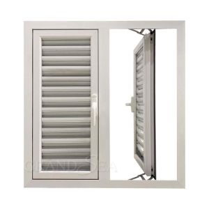 Apartment Anodizing Aluminum Naco Window Casement PVC UPVC Louver Windows