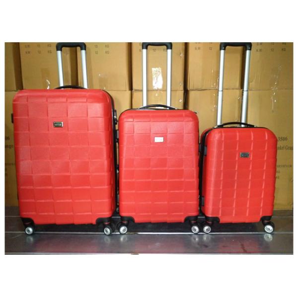 Buy Colorful 3 Pcs Luggage Travel Set Bag ABS Trolley Suitcase With 4 Universal Wheels at wholesale prices