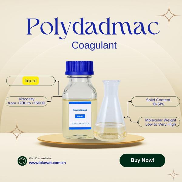 Liquid PolyDADMAC Polydiallyldimethylammonium Chloride Water Treatment Chemical