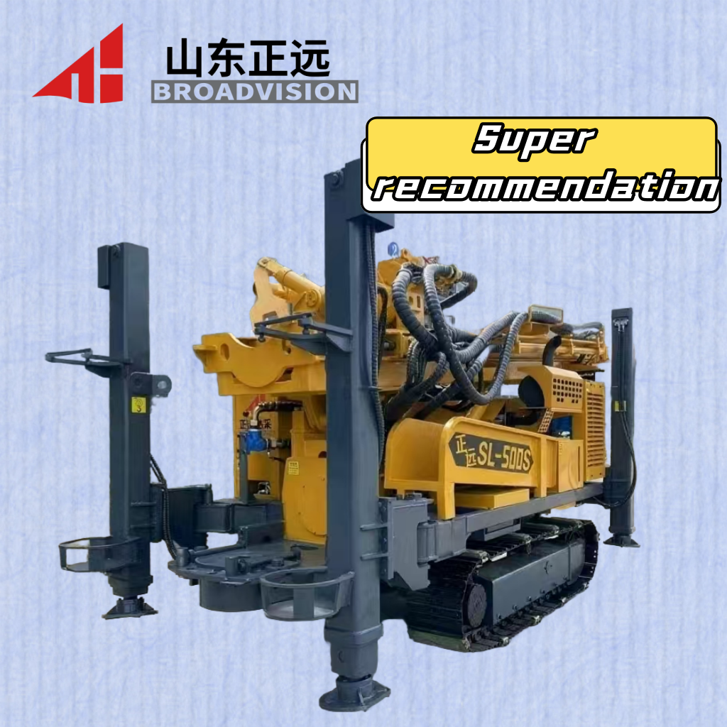 Track-type Water Well Drilling Rig Is A Mobile, High-power And Multi-functional