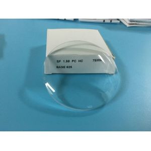 Optical Polycarbonate Lens Blanks 65/70MM Diameter 1.59 Index Hard Coated