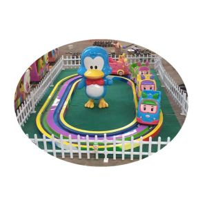 China Printed Logo Kiddie Train Rides , 600W Power Toddler Train Ride on sale