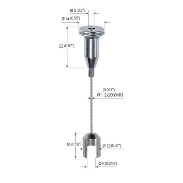 Buy OEM Acoustic Panel Hanging System Up Adjustable 2000mm Length YW86004 at wholesale prices