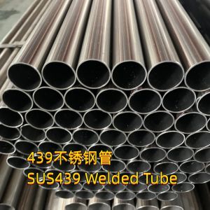 China SUS 439 Stainless Steel Pipe For Exhaust Tubing SS439M Welded 102*2 on sale