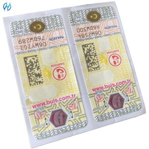 Offset Printing Holographic Security Stickers Glossy/Matt Surface Permanent