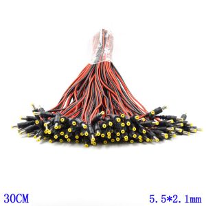 5.5mm x 2.1mm 10 inch (30cm) DC Power Pigtail Extension Cable Male