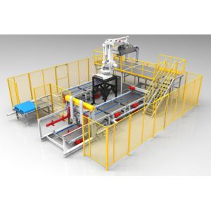 Quality PLC Programmable Automatic Bottle Packaging Machine Robot Palletizing System for sale