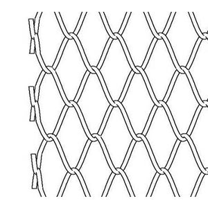 Mild Steel Chain Link Conveyor Belt 5.08mm-25.4mm Pitch