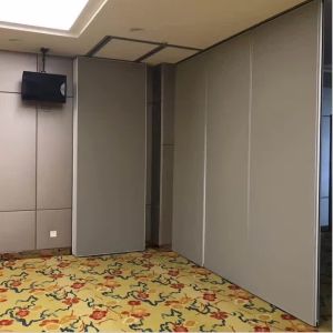 School Operable Movable Doors Sliding Folding Wood Partitions Wall On Wheels