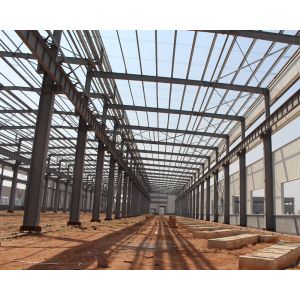Galvanized Against Earthquakes Metal Structure Warehouse Steel Portal Frame