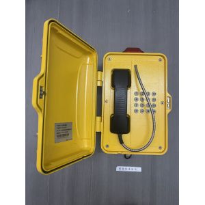 IP68 Analogue Industrial Weatherproof VoIP Outdoor Telephone with Amplifier Build-in 30W max and Optional POE