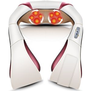 FDA Approval Shiatsu Neck Shoulder Massager Black Color And Support Customized