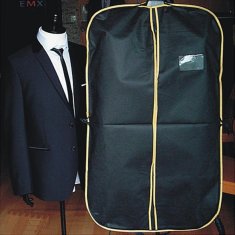 Eco-friendly Suit Cover Black Foldable Garment Bag Personalized with Double