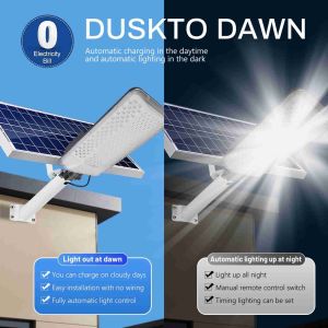 Full Screen Three Sides Split Solar Street Lights Outdoor Waterproof