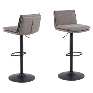 Quality Stylish Black Bar Stool Chairs With Footrest for sale