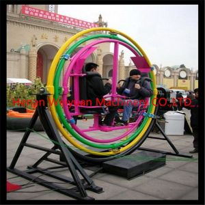 Fun park attractions rotation rides 2 seats human gyroscope