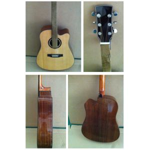 China 41inch OEM  Top level solidwood vintage cutaway acoustic guitar/western guitar steel string sale-TP-AG61 on sale