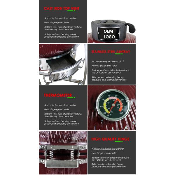 21 Inches KIMSTONE Outdoor Lifestyle Tandoori Kamado Ceramic Charcoal Grill