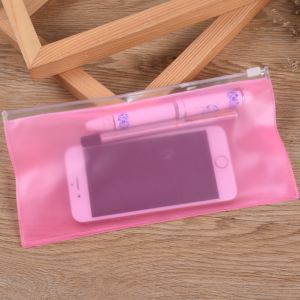 A3 A4 Pink Pvc zipper Bag Manufacturers Necklace Phone Package Luxury Packaging