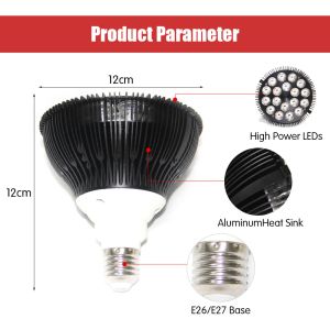 Commerical Use 54W LED Red Light Therapy Lamp 660nm 850nm Beauty Device