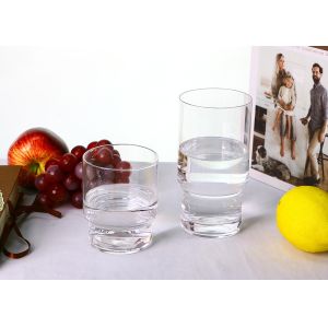 Hand Made 130mm Crystal Beer Glasses , 230ml Pint Beer Glasses