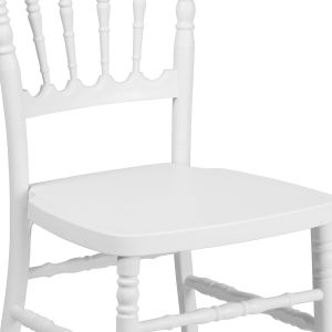 White PP Plastic Chiavari Wedding Chairs Stackable