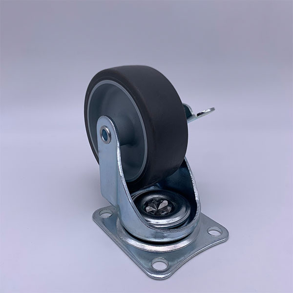 Buy Plain Bearing TPR Tread Furniture Locking Caster Wheels 75mm at wholesale prices