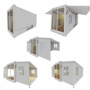 Electro Galvanized Steel Structure Garden Living 2 Bedroom Prefabricated Modular