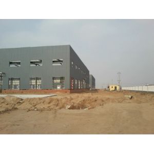 Prefab Steel Warehouse Building 60m Span Corrosion Resistant