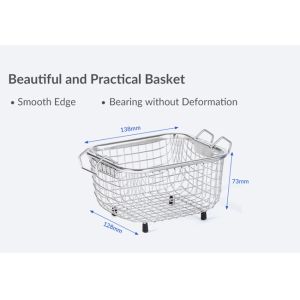 GT SONIC Heated 2L Stainless Steel Ultrasonic Jewelry Cleaner