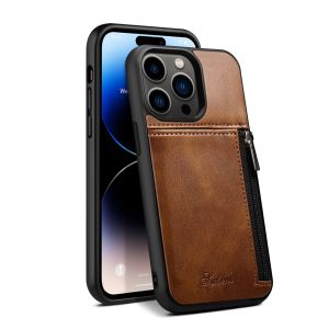 Genuine Leather Phone Cases Luxury Iphone Wallet Case Modern