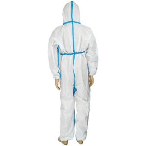 OEM White Disposable Protective Coverall Water Resistant Type 4 5 6