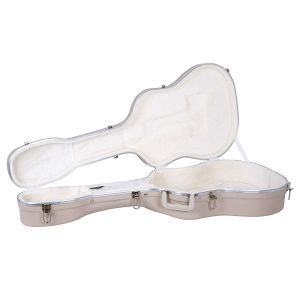 Ivory Acoustic ABS Hard Shell Guitar Case Lightweight Waterproof