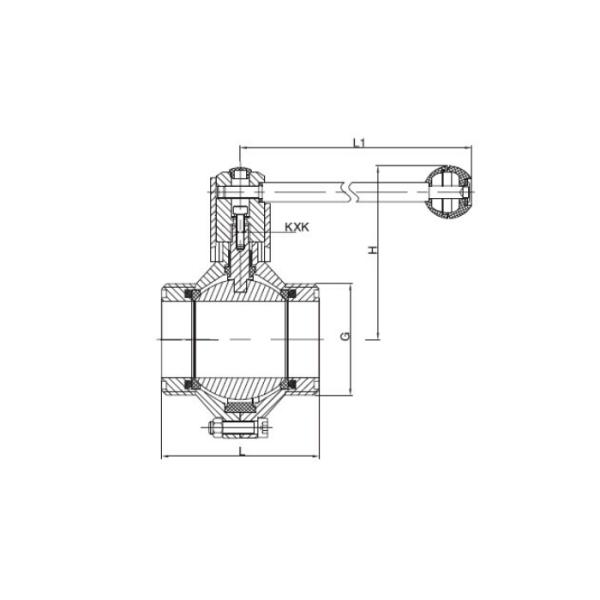 1.4301 1.4404 Butterfly Stainless Steel Valves Cracking Resistance For Piping System