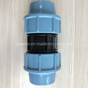 Round Head Code Plastic Coupling 3 Way Tee PP Compression Fitting for Irrigation