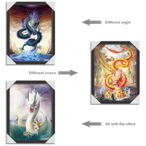 Hotel Landscap Image 3D Lenticular Printing Service PET Printing Stock Picture