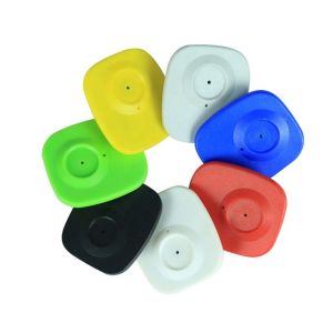 Grey EAS 8.2MHz Security Hard RF Tag Small Square For Retail Store