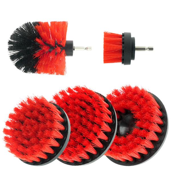 Drill Brush Attachments Set All Purpose Power Scrubber Cleaning Brush for Auto Bathroom Kitchen Cleaning