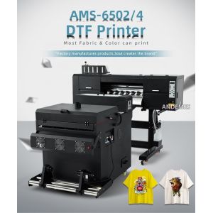Multicolor CMYKW A1 DTF Printer TWO I3200 Printing Machine for 60cm T-shirt Pet
