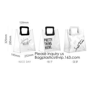 Amazon Ebay Hot Selling Clear Pvc Tote Bag Transparent Handbag Shoulder Bag