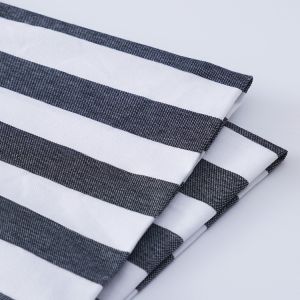 Durable And Stylish Comfortable Cotton Feel Striped Knit Fabric For Polo Shirt